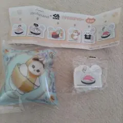 mofusandモフサンドくら寿司コラボ☆クッションチャーム＆アクリルステッカー
