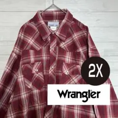 Wrangler ラングラー ウエスタンシャツ 2X チェック