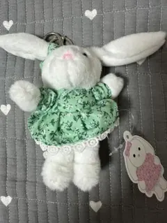 ウサギのぬいぐるみキーホルダー