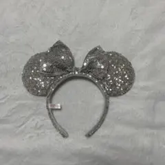 ミニーマウス耳カチューシャ シルバー