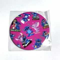 リロ　スティッチ　エンジェル　スクランプ　缶バッジ　　ディズニーストア