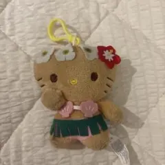 Hello Kittyハワイ限定パイナップル マスコットぬいぐるみ日焼け