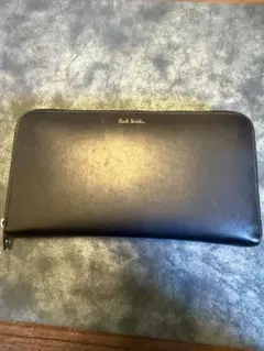Paul Smith ブラック 長財布 マルチストライプ