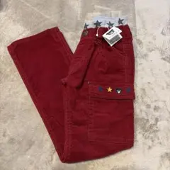 【新品タグ付き】ダブルビーDOUBLE.Bコーデュロイパンツ バーガンディ