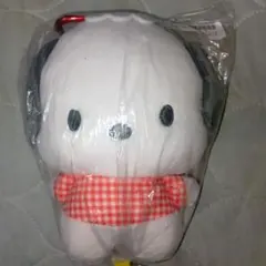 サンリオキャラクターズ　ギンガムチェックがま口ポーチ　ポチャッコ　がまぐち