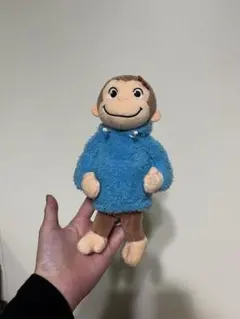 おさるのジョージ ぬいぐるみ 青いパーカー