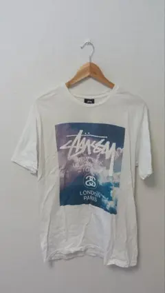 Stussy ステューシー 雲グラフィック Tシャツ M