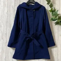 美品✨GIANNI LO GIUDICE フード付き中綿コート 紺 36