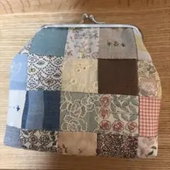 ハンドメイドパッチワーク がま口