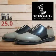 美品　定番　REGAL　リーガル　サドルシューズ　2051　本革　25.0