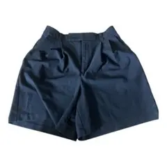 GU 良品　未使用　黒　プリーツ入り ショートパンツ