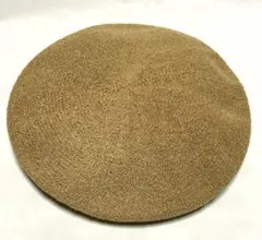 レディース春夏用ベージュ 編み物 ベレー帽 新品