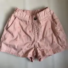 Little WEEKEND ハート刺繍　ショートパンツ　ピンク