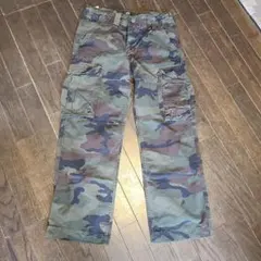 【未使用】ALPHA INDUSTRIES 迷彩カーゴパンツ　Lのサムネイル