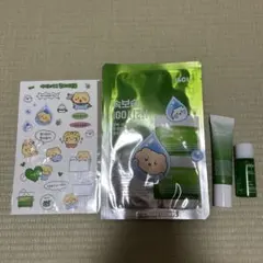 ISOI ぺちゃんこくま マングロジンコム ステッカー シートマスクセットのサムネイル