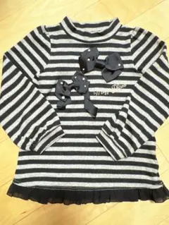 メゾピアノ 130cm ボーダーニット