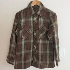 WRANGLER 70s～80s【配色抜群】 ウールチェックシャツ ネルシャツ