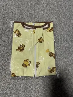 クマ柄イエローおくるみ Lサイズ