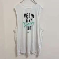 NIKE ナイキ DRI-FIT ノースリーブ タンクトップ ホワイト Mサイズ