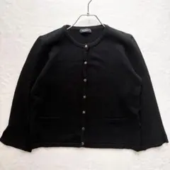 美品★MAX&Co. ニットカーディガン クルーネック 金ボタン ポケット付きのサムネイル
