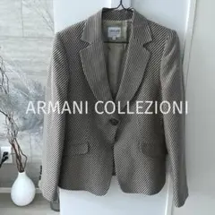 ジョルジオアルマーニ ヘリンボーン 伊製 ジャケット 40 レディース 