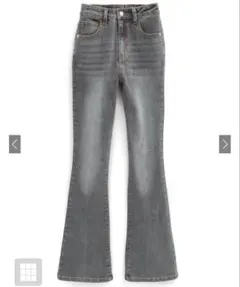 GRL セミフレアデニムパンツ cu508 L グレー