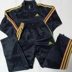 美品　アディダス　１５０　ジャージ上下　キッズ adidas　ブラック　黒