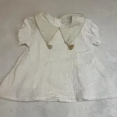 コトリ タッセル襟 半袖 Tシャツ 女の子　ブラウス　　トップス