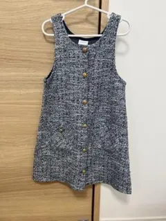 ZARA kids 122㎝　ツイード　ジャンバースカート
