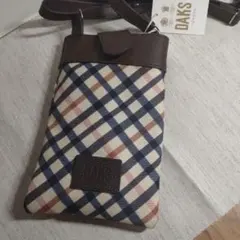 DAKS チェック柄 ショルダーバッグ