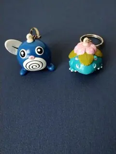 フシギバナ ニョロモ レトロソフビフィギュアキーホルダー 初代ポケモン