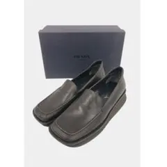 prada archive leather loafer brown 38