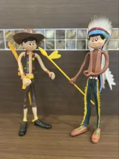 くねくね人形 カウボーイ、インディアン