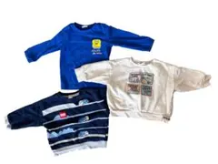 トレーナー Tシャツ 3着セット 90,95サイズ 車 新幹線