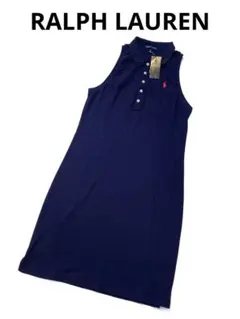 未使用タグ付 RALPH LAUREN ノースリーブ ワンピース Lサイズ