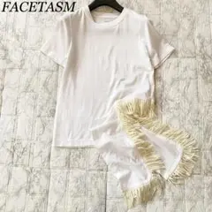 FACETASM ファセッタズム フリンジ Tシャツ バックオープン ホワイトのサムネイル