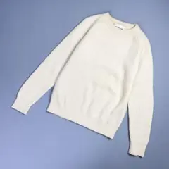 ヴァンソン エ ミレイユ 畦編みセーター アイボリー サイズ40*ND89のサムネイル