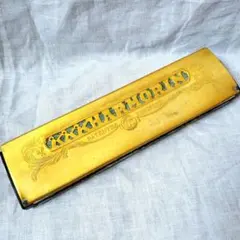 ハーモニカ　アンティーク調　インテリア　ゴールド　雑貨　置物