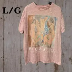 PICASSO 【L/G】アート Tシャツ L/G ピンク　アヴィニョンの娘たち