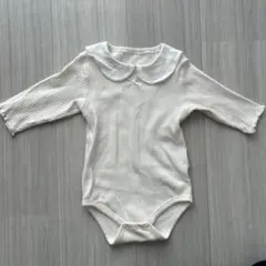 アイボリー 長袖ロンパース　70㎝