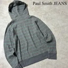 Paul Smith JEANS ボーダー柄 長袖 プルオーバー パーカー L