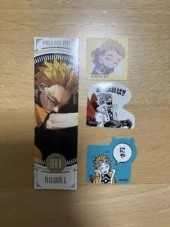 ヒロアカ　ホークス　ステッカー　シール　ピックジャンプギガ　原画展