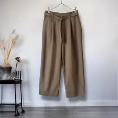 コムサイズム◎ ブラウン　テーパードパンツ 11号　茶色　レディースボトムス