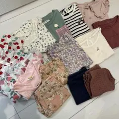 半袖　Tシャツセット 100cm まとめ売り　プティマイン　バースデー　ユニクロ