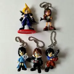 ファイナルファンタジー 7＆8 ミニフィギュア＋キーホルダー 5個セット