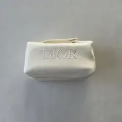 Dior ホワイトキャンバスポーチ