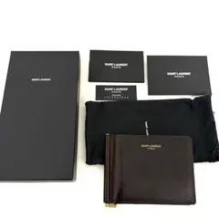 【✨極美品✨】 サンローラン キャビアスキン マネークリップ ブラック SAINT LAURENT（マネークリップ）のフリマアイテム一覧