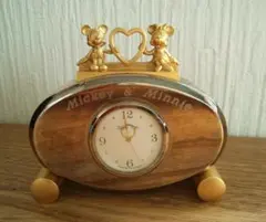 レア♪　ディズニー　ミッキー＆ミニー　☆ヴィンテージ　置時計　コレクター