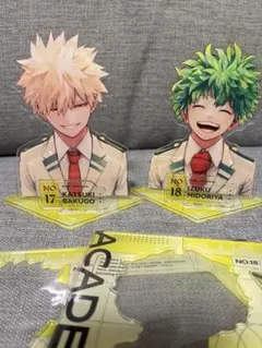 僕のヒーローアカデミア ジャンプGIGA 緑谷出久 爆豪勝己　アクリルスタンド