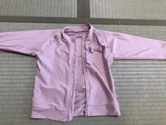 ピンク フリル付き ラッシュガード